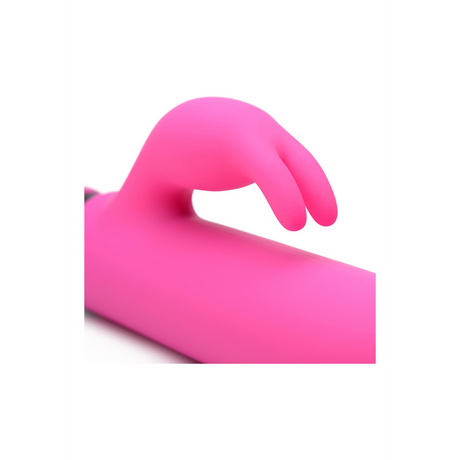 Bullet-Vibrator XL mit Rabbit-Silikonhülle Pink 14,7 cm
