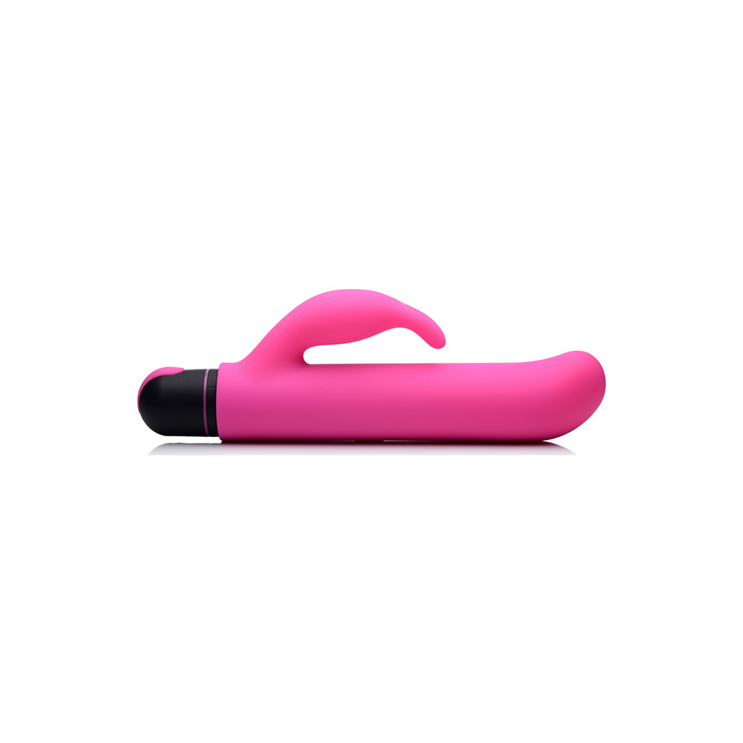 Bullet-Vibrator XL mit Rabbit-Silikonhülle Pink 14,7 cm