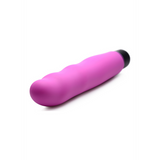 Bullet-Vibrator XL mit gewellter Silikonhülle Violett 20,8 cm
