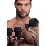 Anal-Dehnungsset Gape-Grommets hohl Schwarz