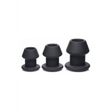 Anal-Dehnungsset Gape-Grommets hohl Schwarz