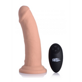 Realistischer Vibrator Swell aufblasbar Silikon Hautfarbe 15,8 cm