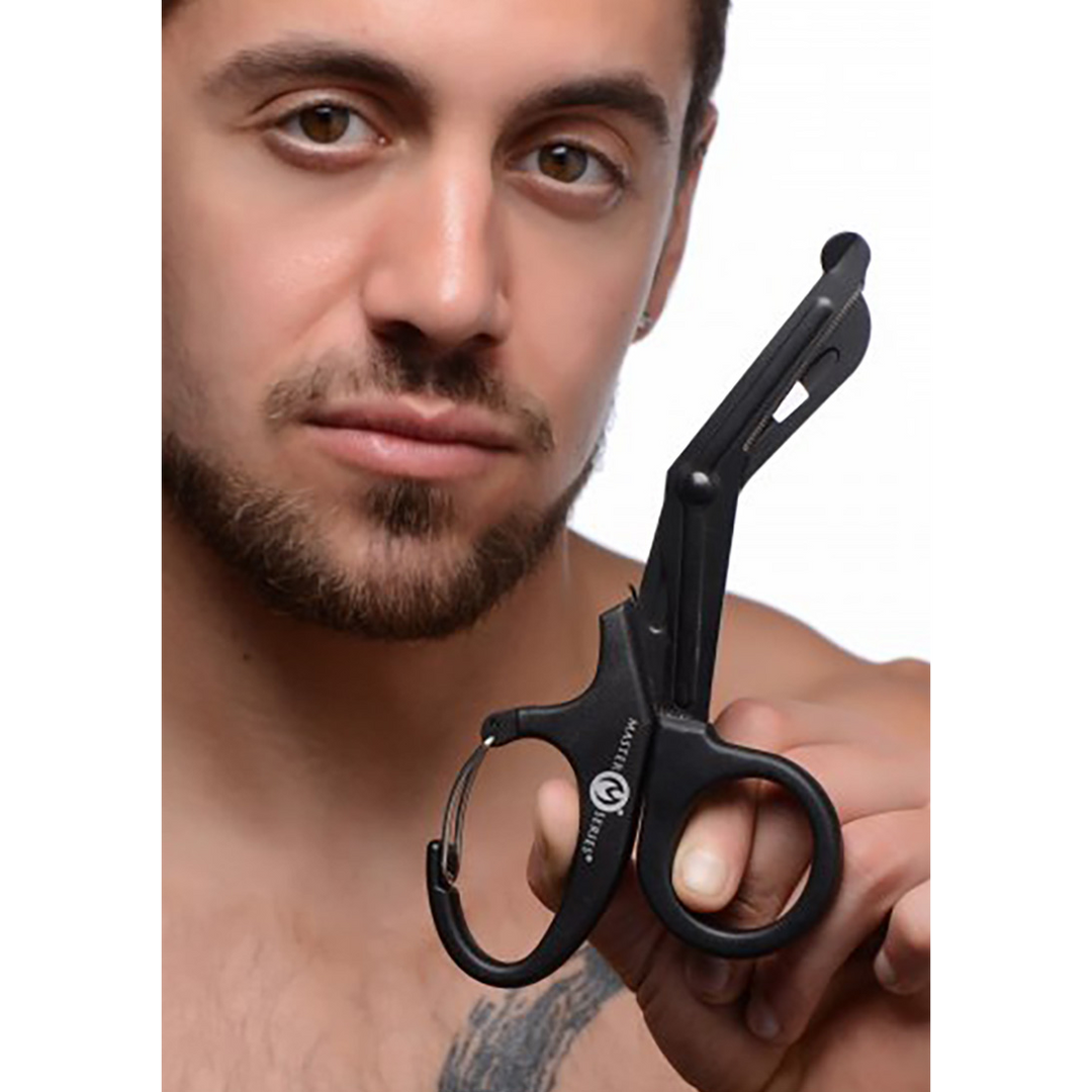 Bondage-Schere Snip mit Clip Schwarz 19 cm