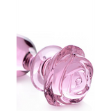 Analplug Rose Glas Pink