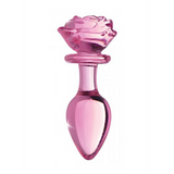 Analplug Rose Glas Pink