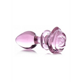 Analplug Rose Glas Pink