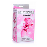 Analplug Rose Glas Pink