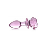 Analplug Rose Glas Pink