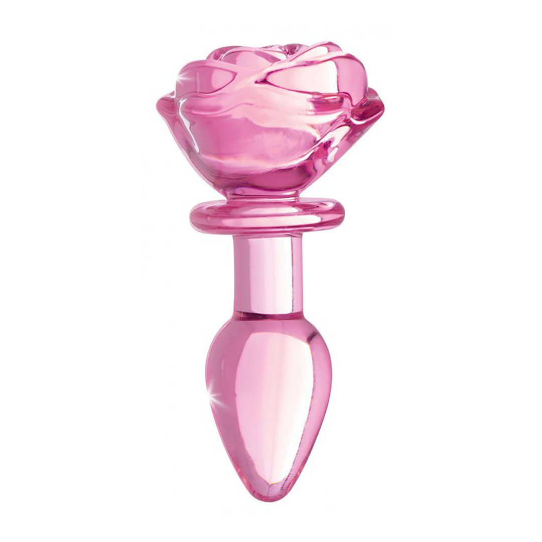 Analplug Rose Glas Pink