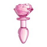 Analplug Rose Glas Pink