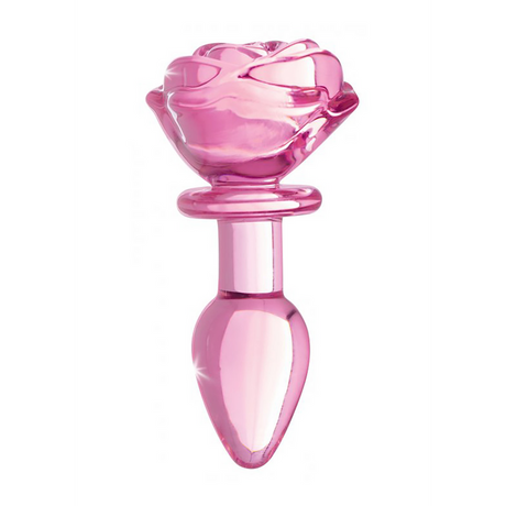 Analplug Rose Glas Pink