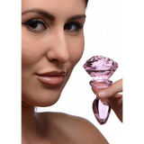 Analplug Rose Glas Pink