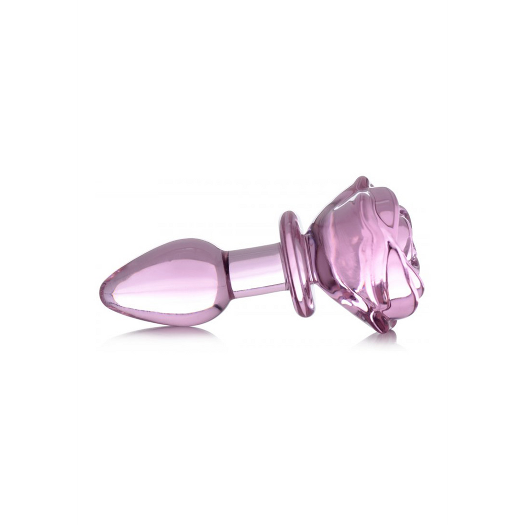 Analplug Rose Glas Pink