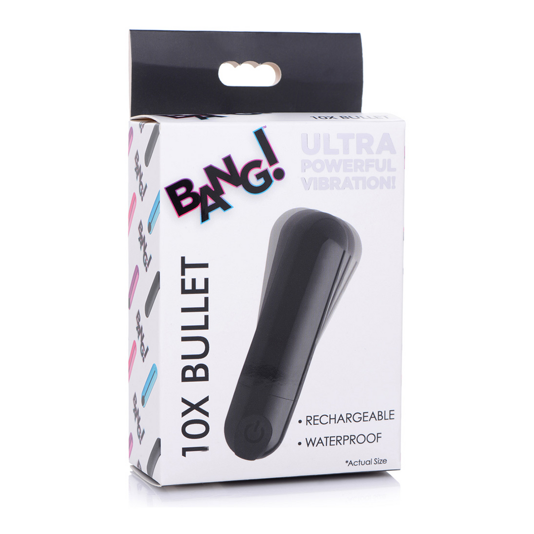 Vibrator Metallkugel mit 10 Geschwindigkeiten Schwarz 7,6 x Ø 2 cm