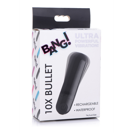 Vibrator Metallkugel mit 10 Geschwindigkeiten Schwarz 7,6 x Ø 2 cm