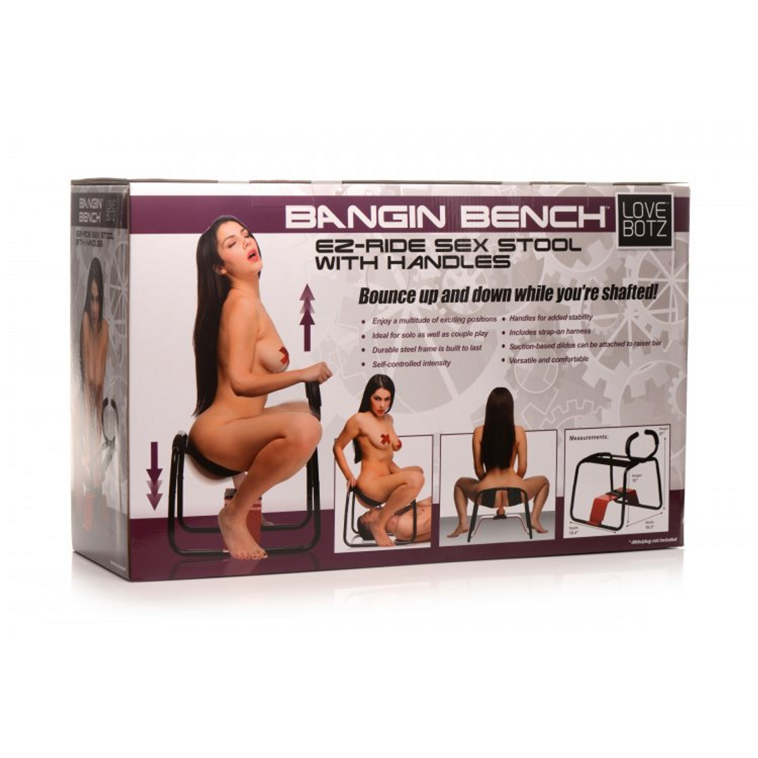 Sexstuhl Bangin Bench mit Griffen Schwarz 49,2 cm
