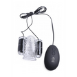 Vibrator Trinity Vibes Head Teaser Eichelhülle mit zwei Kapseln und Fernbedienung Transparent 7,6 cm