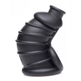 Peniskäfig Dunkle Kammer Silikon Schwarz 10,1 cm