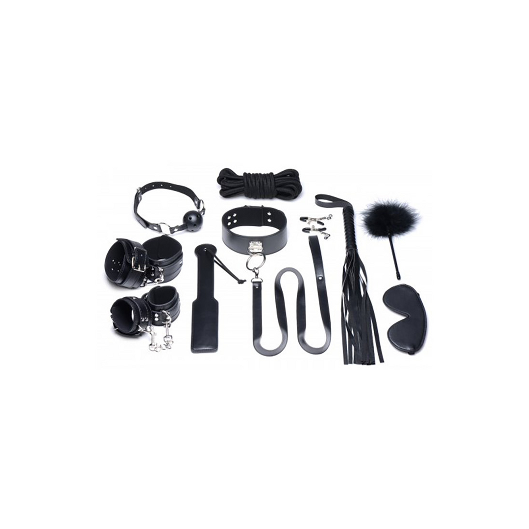 Fesselset Deluxe 10 Teile Schwarz