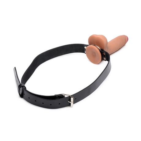 Dildo-Halter aus Leder Schwarz