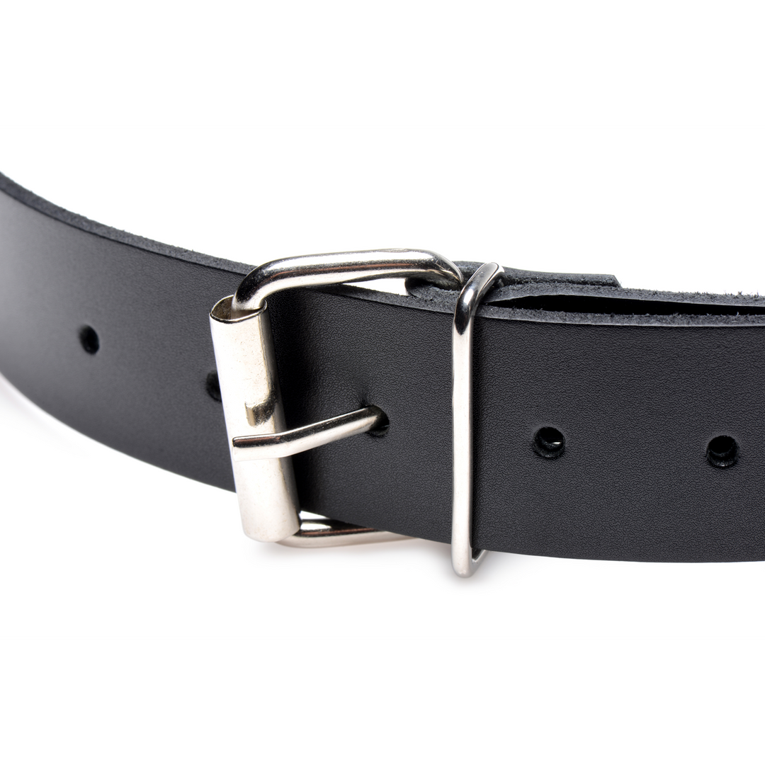 Dildo-Halter aus Leder Schwarz
