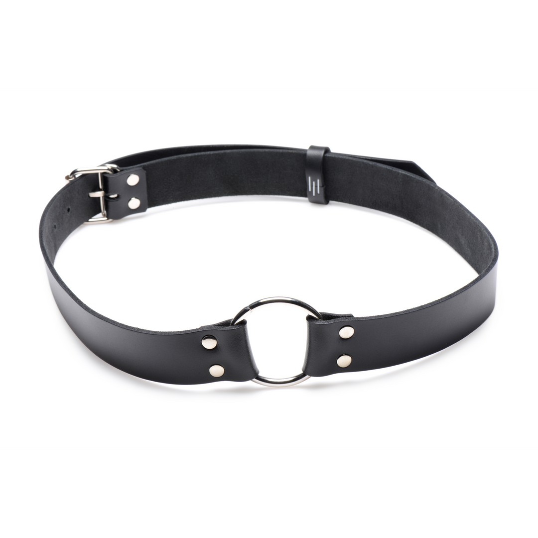 Dildo-Halter aus Leder Schwarz