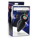 Analplug Silikon leuchtend Schwarz