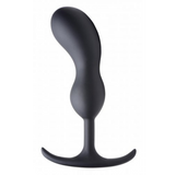 Prostata-Stimulator Premium Silikon mit Gewicht Schwarz