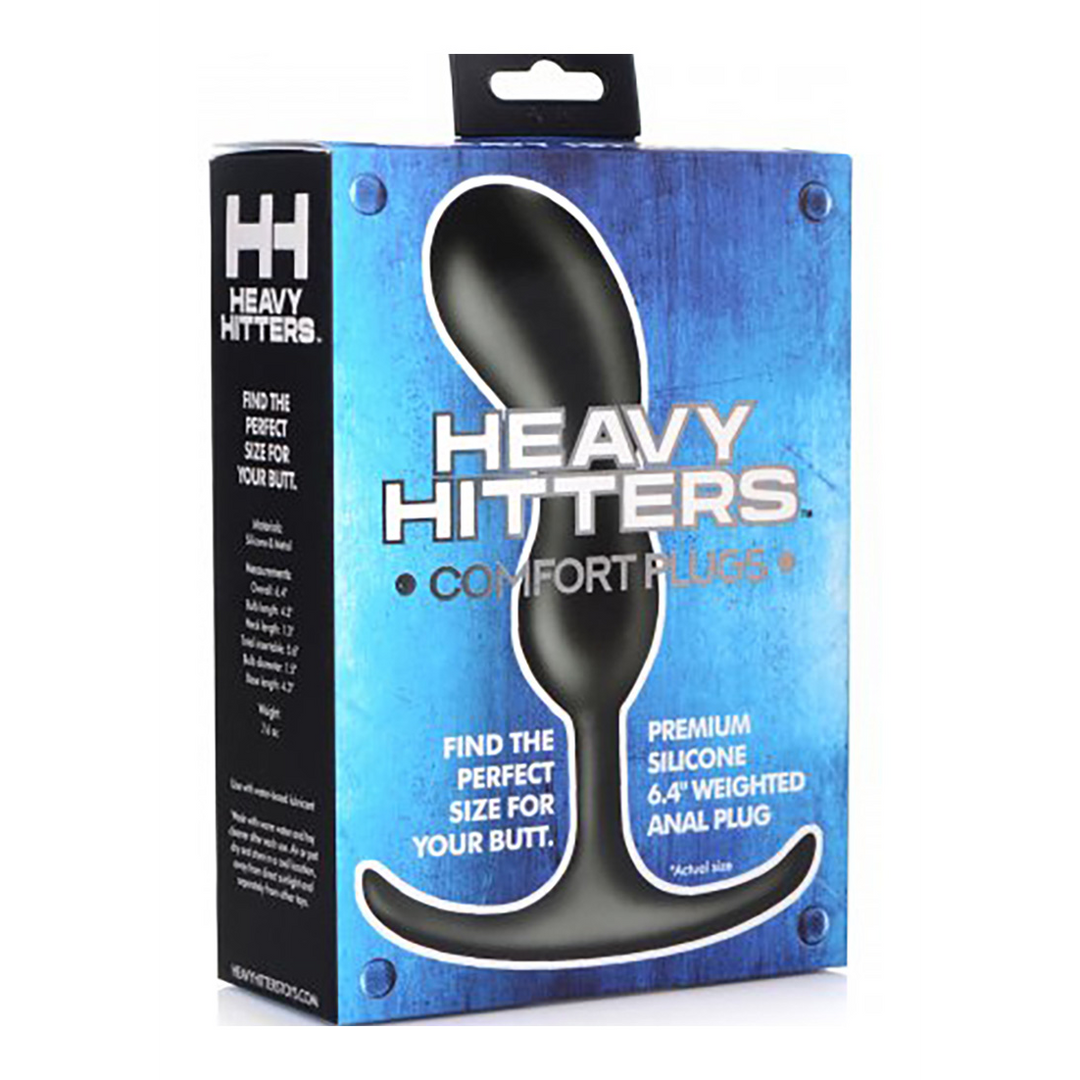 Prostata-Stimulator Premium Silikon mit Gewicht Schwarz