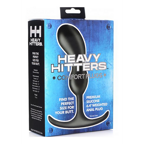 Prostata-Stimulator Premium Silikon mit Gewicht Schwarz