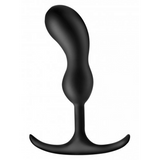 Prostata-Stimulator Premium Silikon mit Gewicht Schwarz