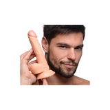 Dildo Pop mit Hoden Hautfarbe