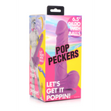 Dildo Pop mit Hoden Hautfarbe