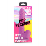 Dildo Pop mit Hoden Hautfarbe
