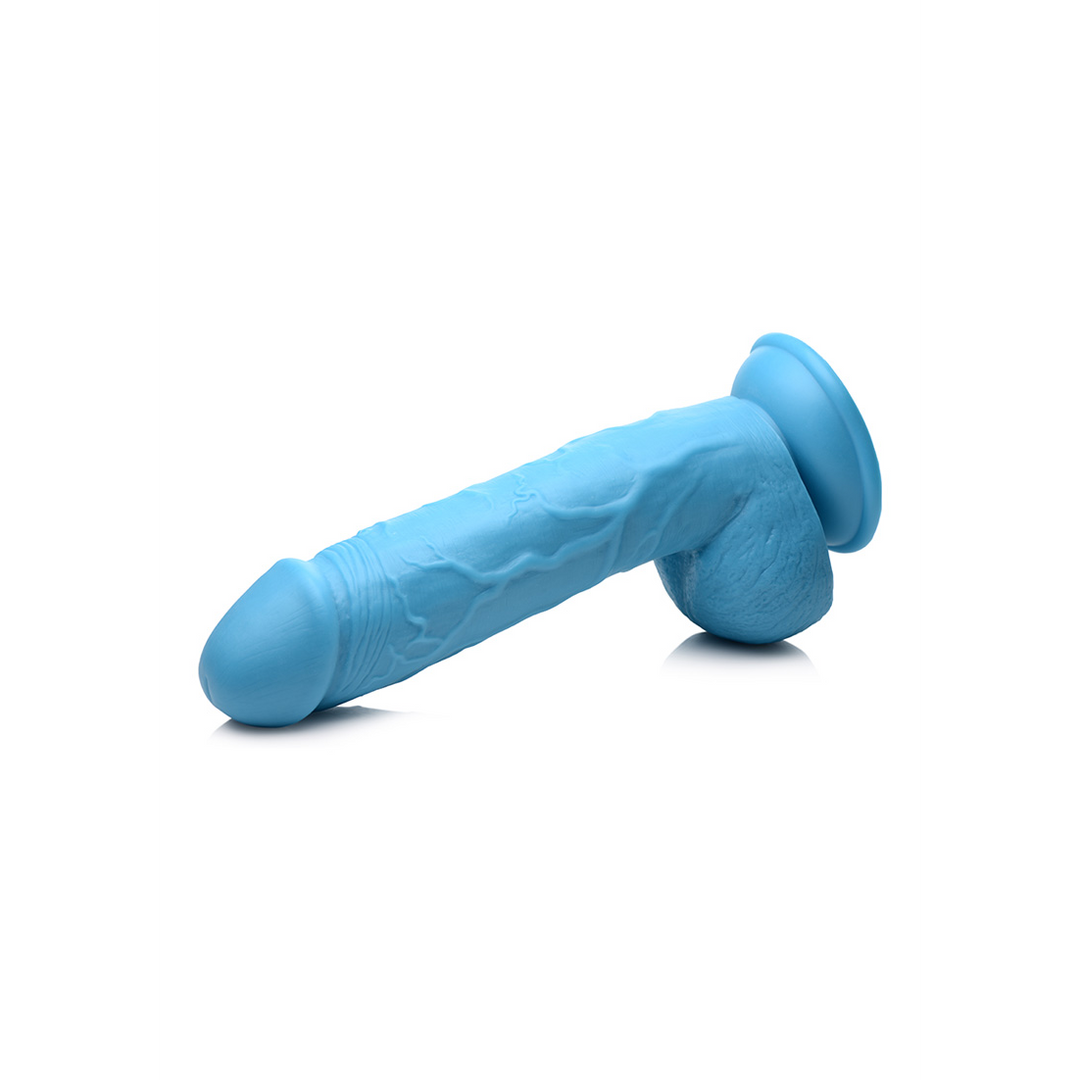 Dildo Pop mit Hoden Blau
