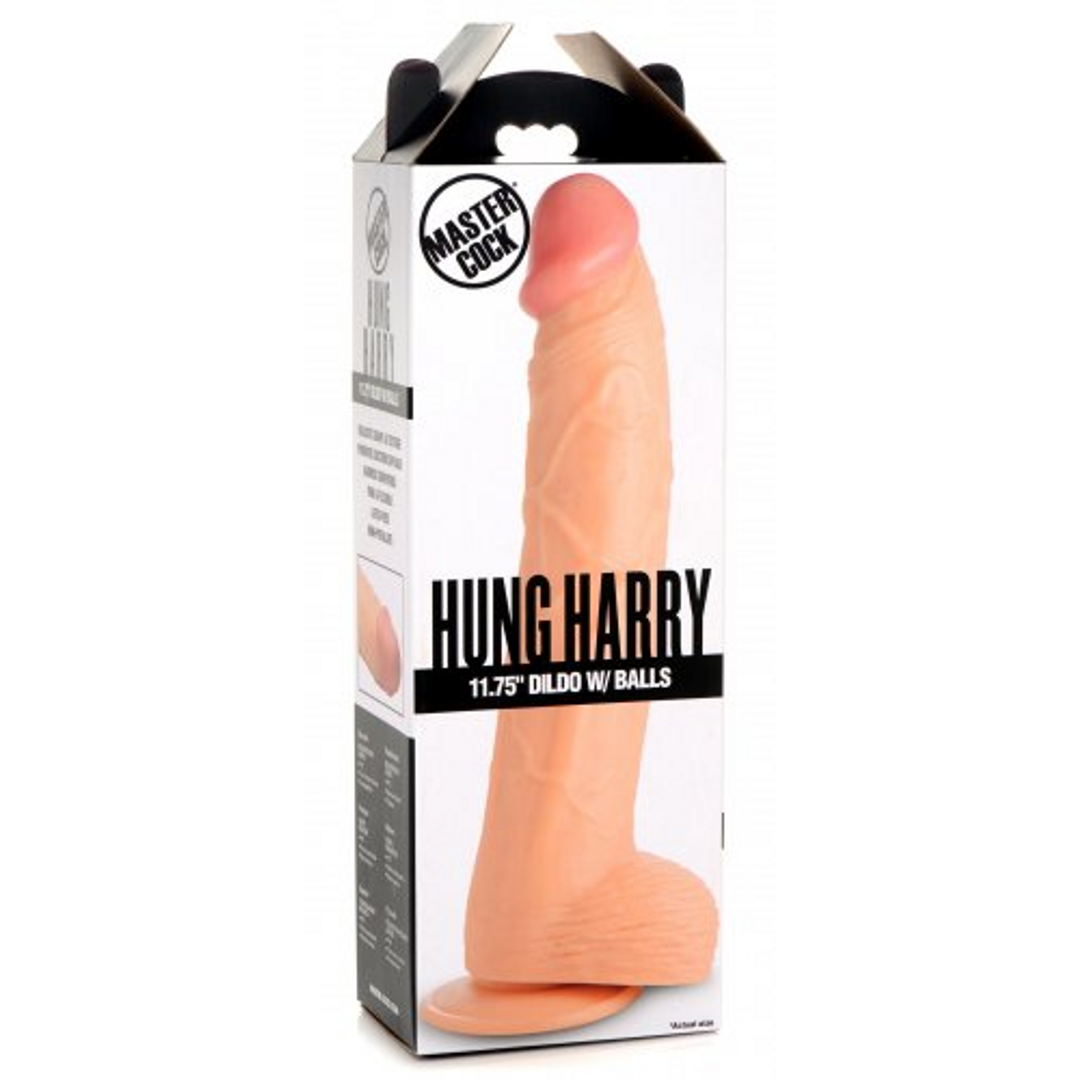 Dildo Hung Harry mit Hoden Schwarz