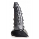 Dildo Beastly konisch mit Noppen Silikon Silber 17,8 cm