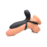 Penishülle vibrierend Silikon mit Fernbedienung Schwarz 10,8 cm