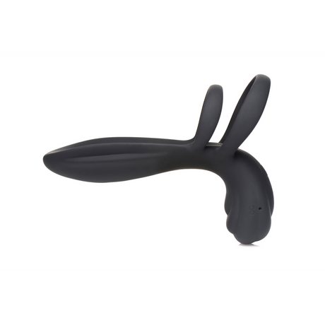 Penishülle vibrierend Silikon mit Fernbedienung Schwarz 10,8 cm
