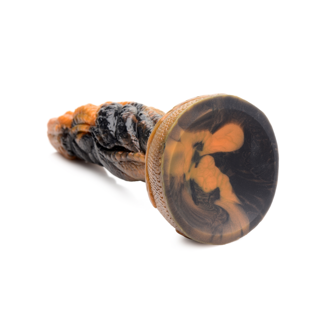 Dildo Ravager gewellte Tentakel Silikon Orange 16,5 cm