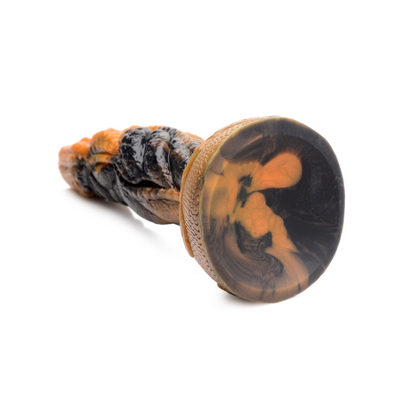 Dildo Ravager gewellte Tentakel Silikon Orange 16,5 cm
