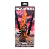 Dildo Ravager gewellte Tentakel Silikon Orange 16,5 cm