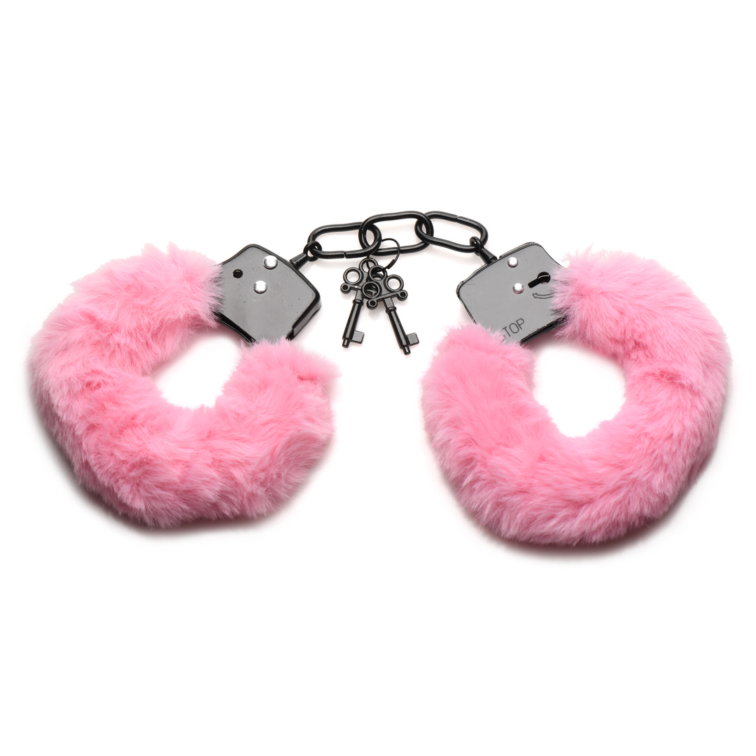 Handschellen mit Fell Pink