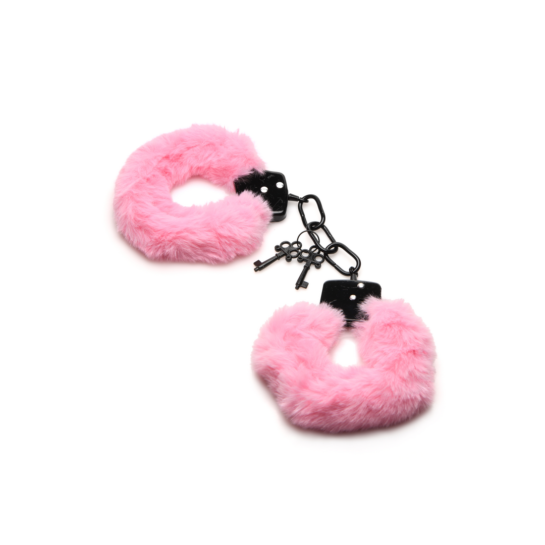 Handschellen mit Fell Pink