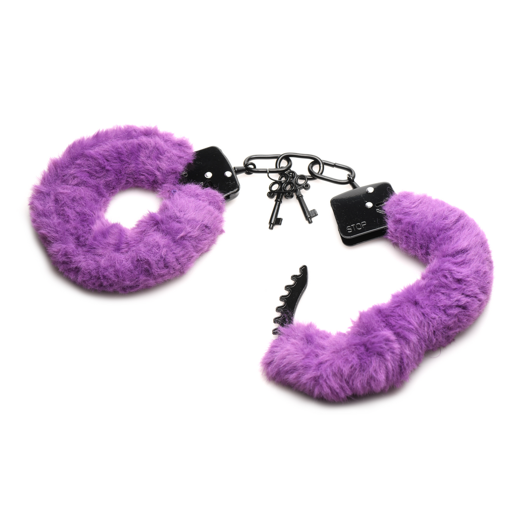Handschellen mit Fell Pink
