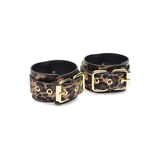 Fesselset Leopardenmuster Braun