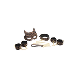 Fesselset Leopardenmuster Braun