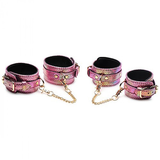 Fesselset Schlangenprint Pink