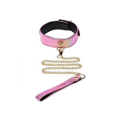 Fesselset Schlangenprint Pink