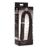 Dildo Vibra-Lasher vibrierend mit Flogger Silikon Schwarz 13,3 cm